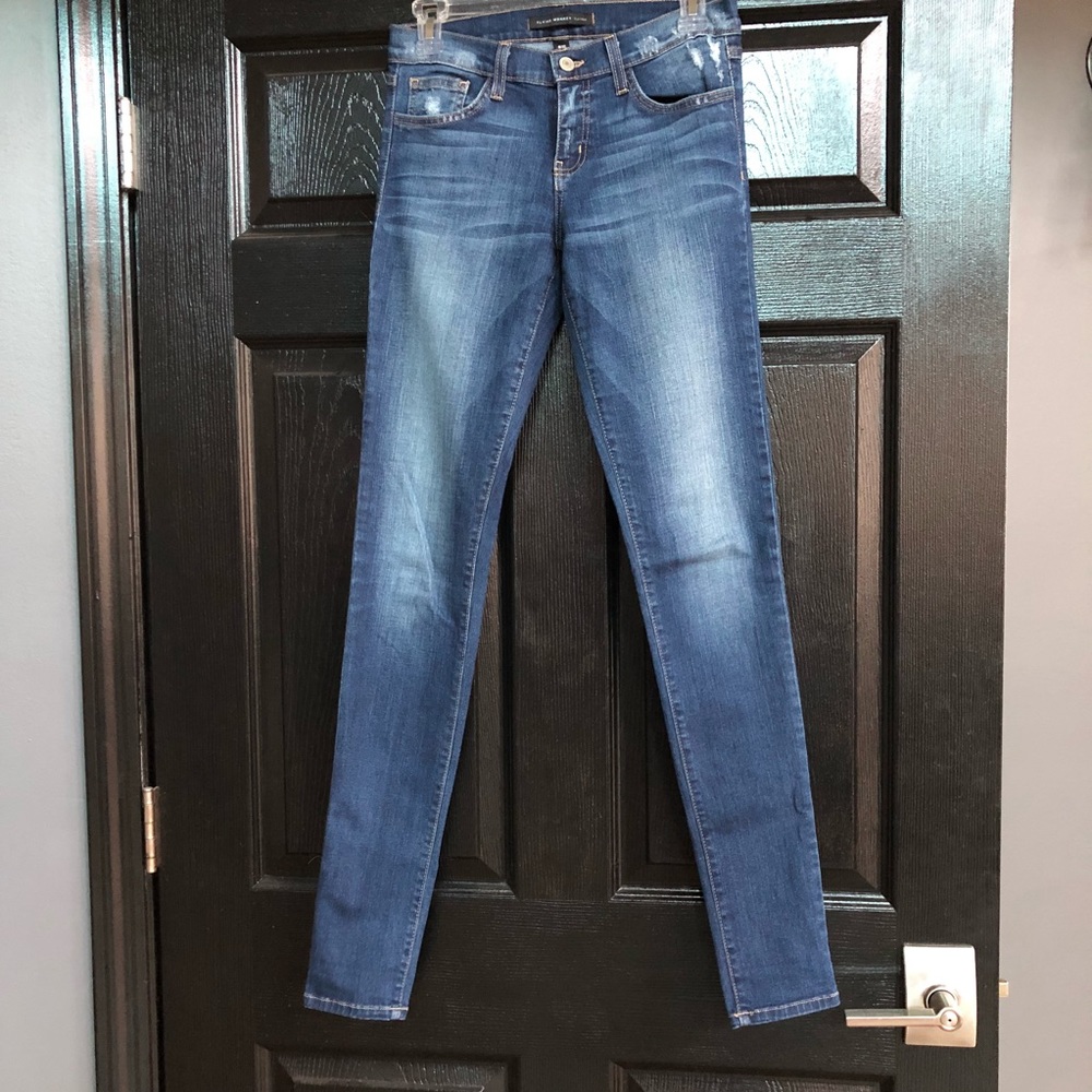 Flying monkey stretchy skinny jeans! Worn once!